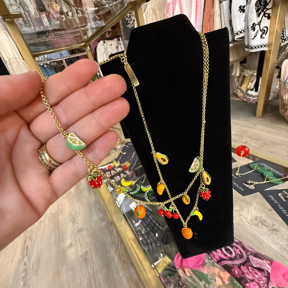 Peter+June Fruit Charm Necklace